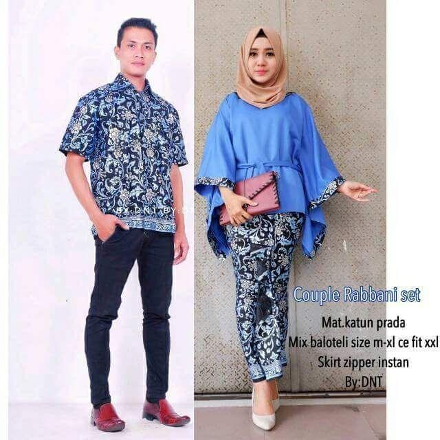BATIK COUPLE RABBANI BIRU