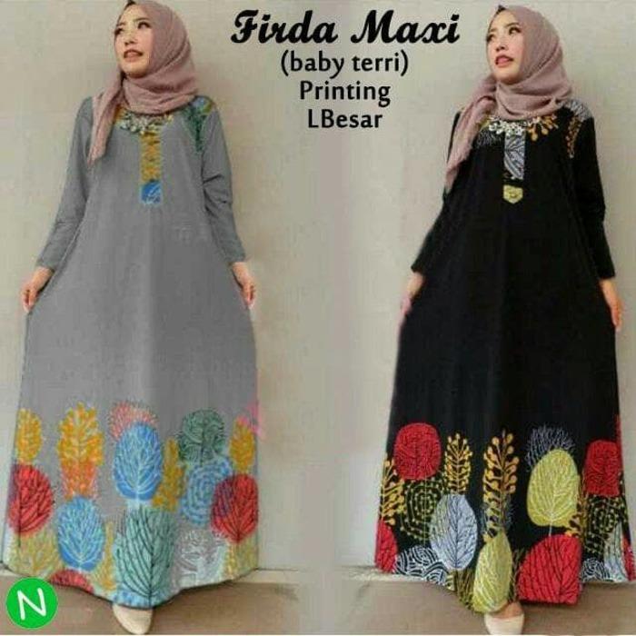 55650 firda maxi/maxi dress/dress muslim murah/baju muslim grosiran