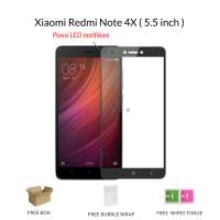 Poluca Tempered Glass Screen Protector Full Cover Warna For Xiaomi Redmi Note 4X / Note 4 Versi Snapdragon Layar 5.5 inch - Black