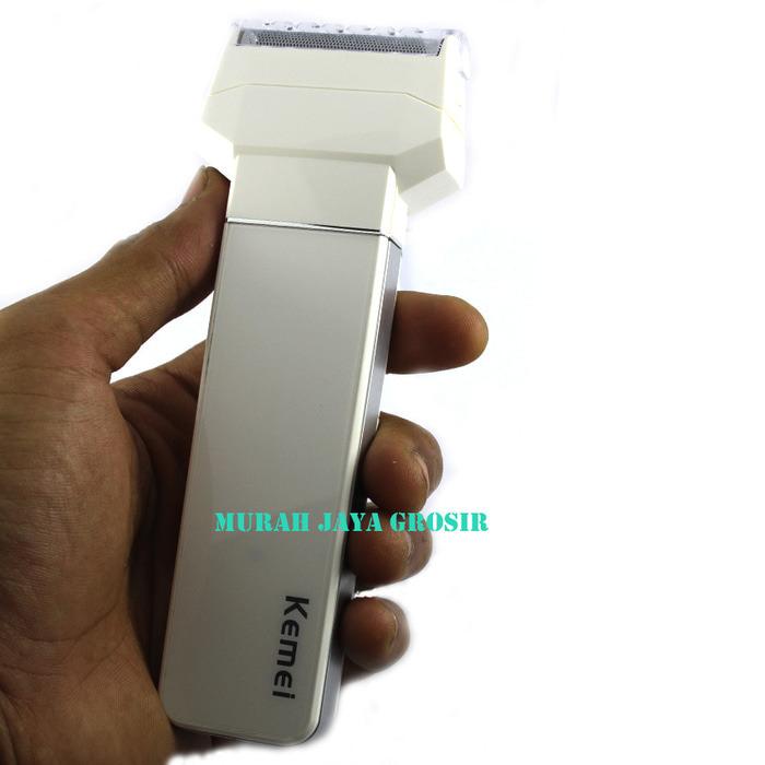 3in1 Clipper Kemei KM 3004 Alat cukur rambut kumis jenggot 3 in 1 alat pencukur pangkas elektrik electric multifungsi serbaguna import best seller - PUTIH