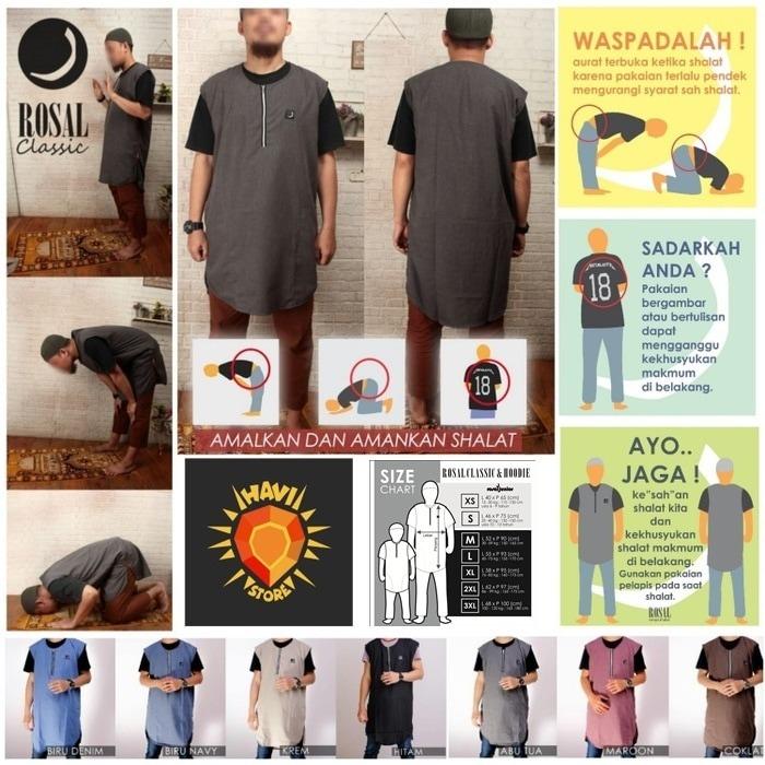 baru ROSAL - Rompi Pakaian Sholat Solat Baju Koko Gamis Pakistan Pria/ terlaris