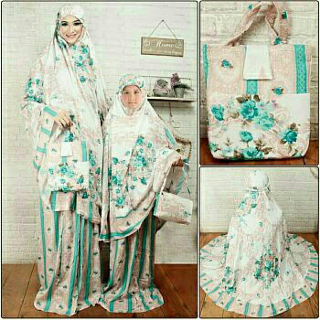 Mukena Rayon Couple dengan Anak 5 sampai 6 tahun