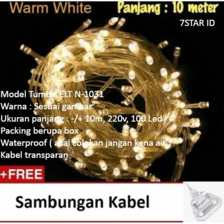 Lampu Hias ELT N-1031 7STAR Tumblr LED 10 Meter FULL + Ada Colokan Sambungan