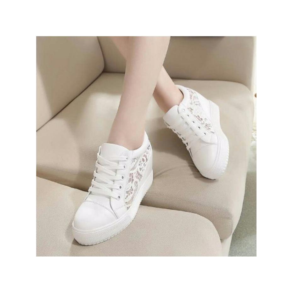 Sepatu wedges brukat murah md10 raja shoes