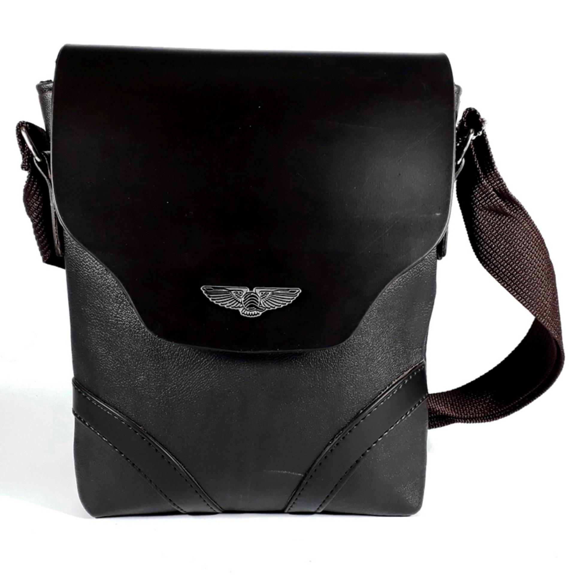 Kelebihan Tas Selempang Fashion Pria Bahan Kulit Sintetis Model Tas Pria Fashion Bahan Kulit Sintetis Hitam
