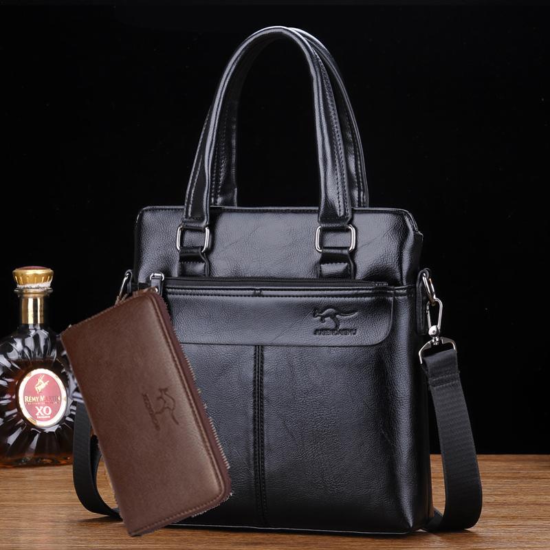 A4 Kertas Dokumen Tas Tas Pria (Hitam Model Berdiri Jinjing (Ada Tas Tangan))