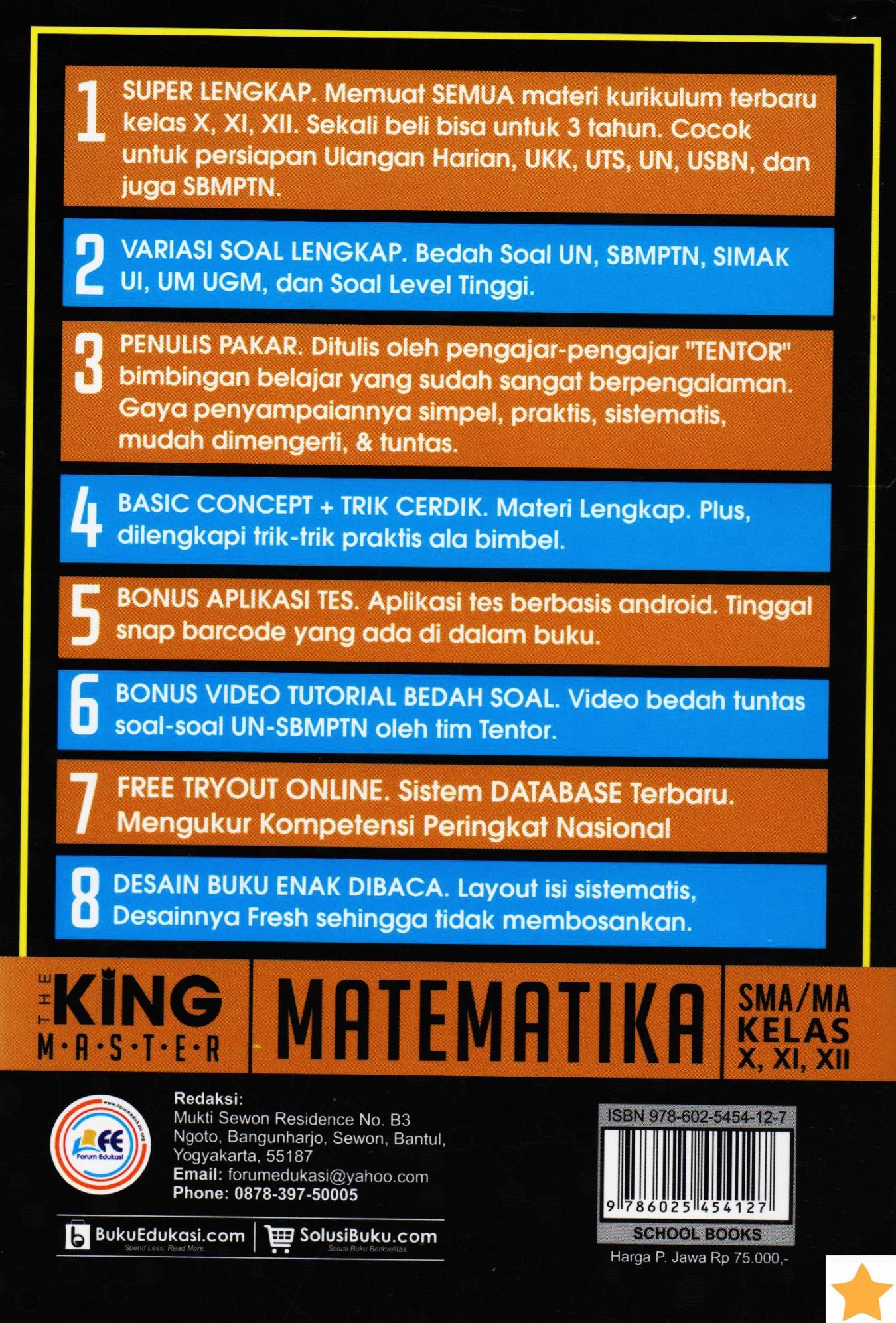 Detail Gambar KING MASTER MATEMATIKA SMA Terbaru