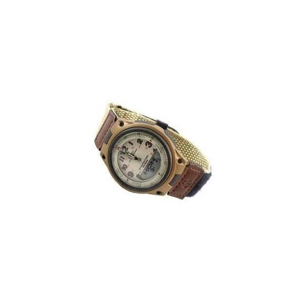 Jam Tangan Pria Tali Kanvas Casio Aw80v-5 Ori Kain Canvas Strap Coklat - 9Ooo6h