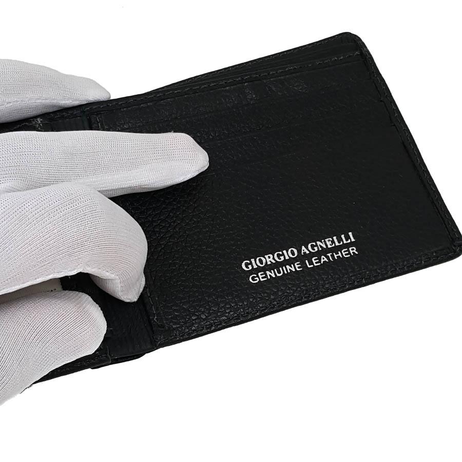  Giorgio  Agnelli  Dompet  Kulit Pria model Tidur Horizontal 