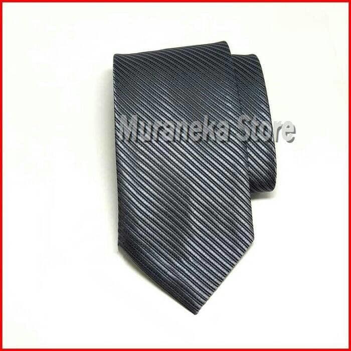 Dasi Salur Pria ABU TUA Panjang Formal GREY Lebar 3 Inch Abu2 Motif Garis Kerja kantor Setelan 7,5 cm Polos Setelan Wedding Wisuda Pernikahan Bridesmaid Pesta Pengantin MC Seragam Panitia Kemeja Suspender IMPORT