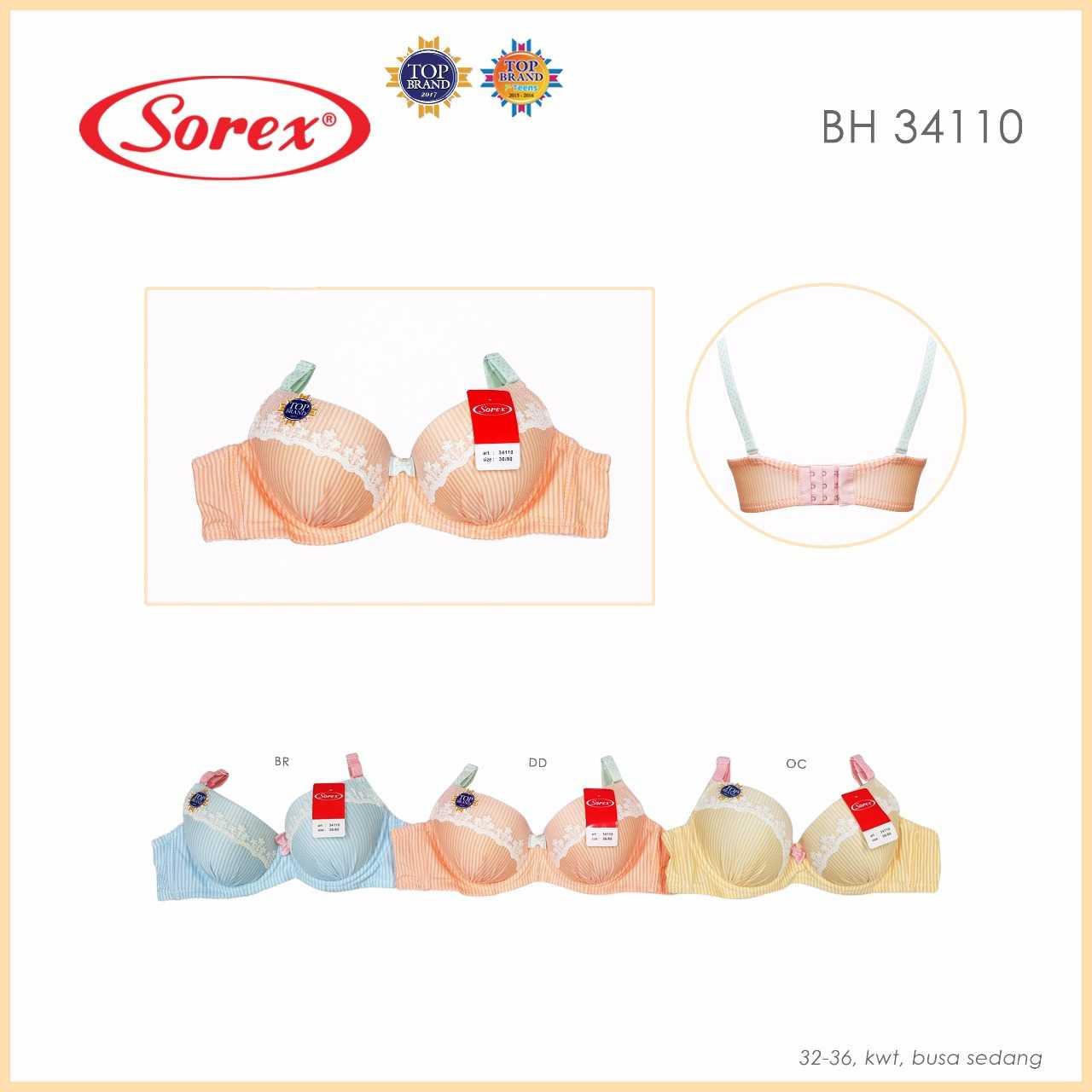 Original BH BRA Sorex Kawat 32-36 Sorex 34110 Warna Pastel NEW MODEL Termurah