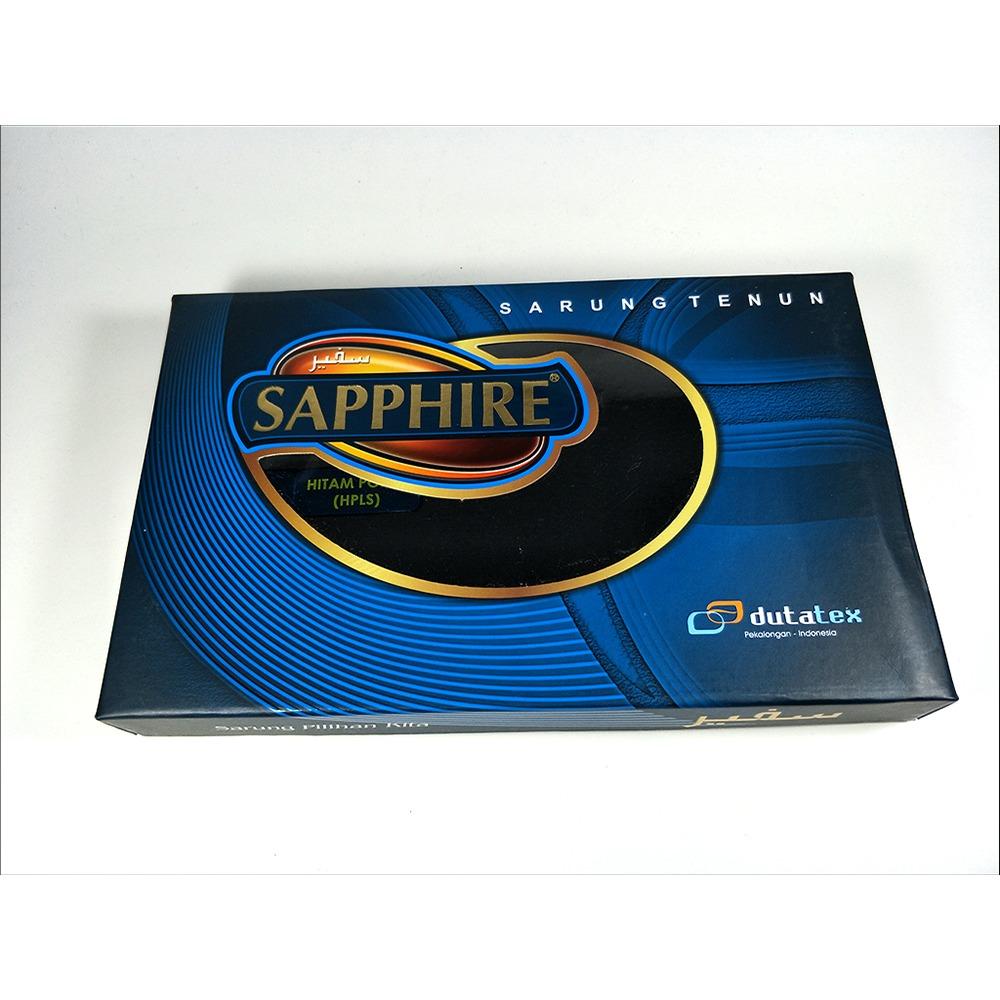 Sapphire Hitam Polos Sarung Murah