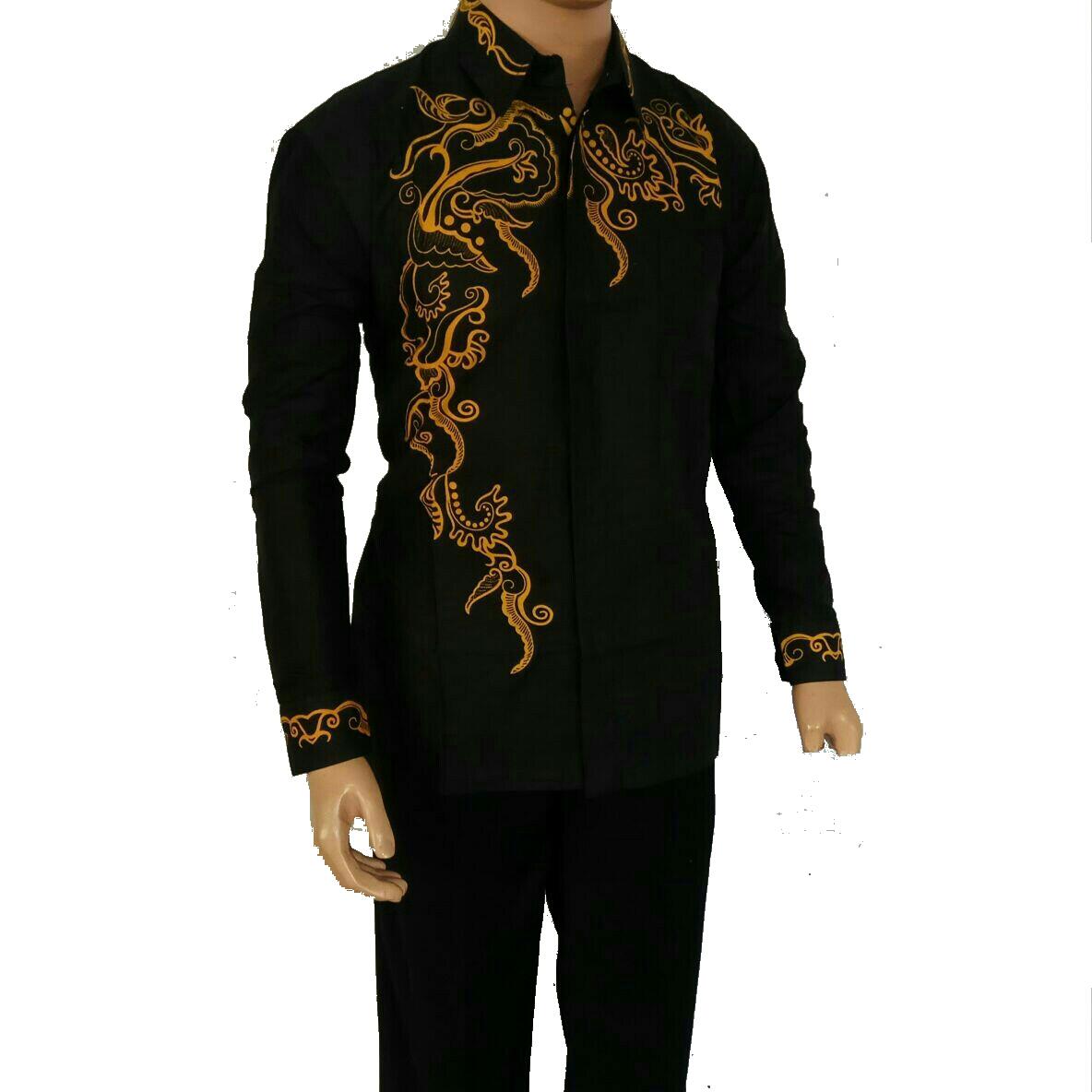 35 Baju  Batik  Pria  Lengan  Panjang  2021 Trend Model 