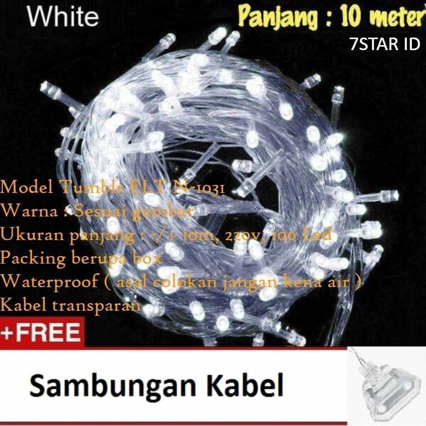 Lampu Hias ELT N-1031 7STAR Tumblr LED 10 Meter FULL + Ada Colokan Sambungan