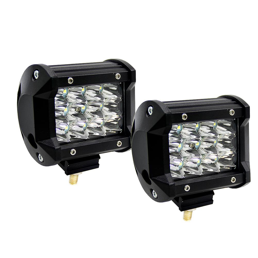 SS 4 Inch 36 W 3 Garis LED Long Stripe Car Light Lampu Atas untuk Lintas Negara Yang Dimodifikasi Light Spesifikasi: 2 Pcs