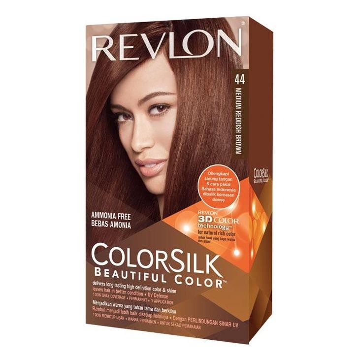 REVLON 44 Medium Reddish Brown - Pewarna Rambut Alami Bebas Amonia