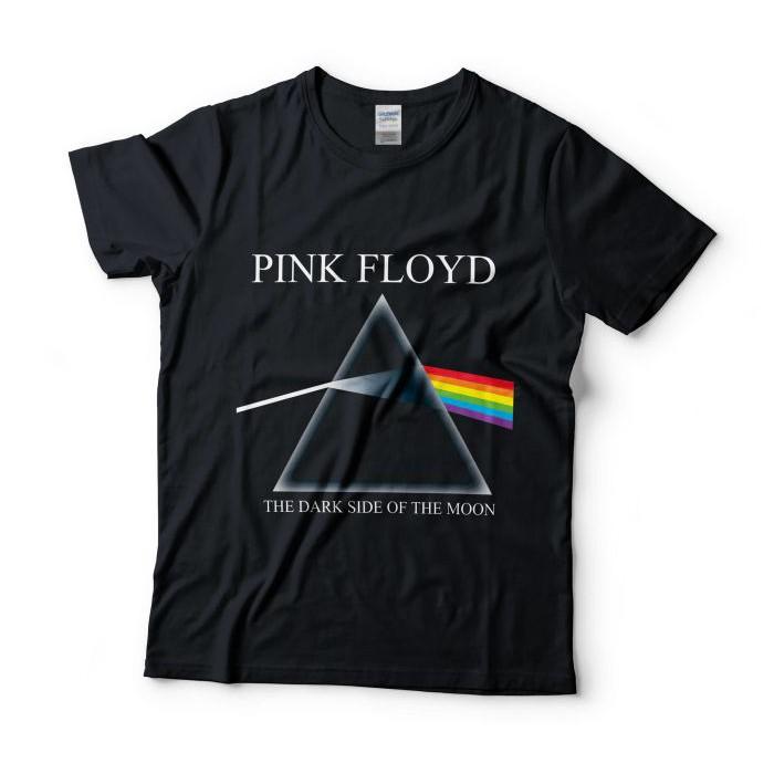 Baju Kaos Band Pink Floyd Dark Side Of The Moon Tag Gildan - A3bdj0