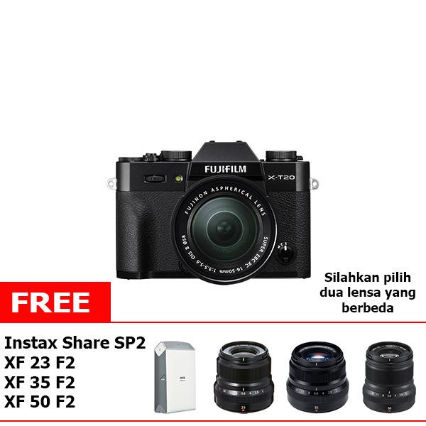 Fujifilm X-T20 Kit 16-50mm OIS II Kamera Mirrorless + PWP 2 Lensa