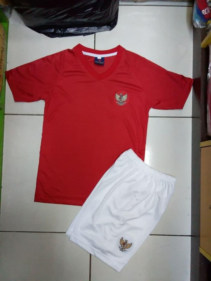 Baju Bola Anak timnas Setelan Kaos jersey indonesia away merah