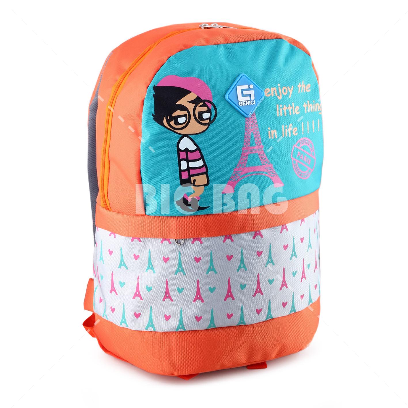 Fitur Tas Ransel Abg Wanita Genici Enjoy In Paris Orange Free Tas Ransel ABG Wanita Genici Enjoy In Paris Orange FREE Raincover