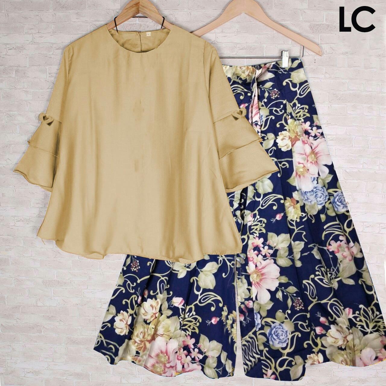 Elia Baju Setelan Kulot Bisa Untuk Hijab Best Seller KeKinian