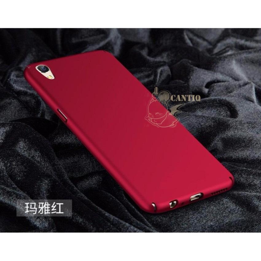 QCF Case Oppo Neo 9 A37 Hard Slim Red Mate Anti Fingerprint Hybrid Case Baby Skin
