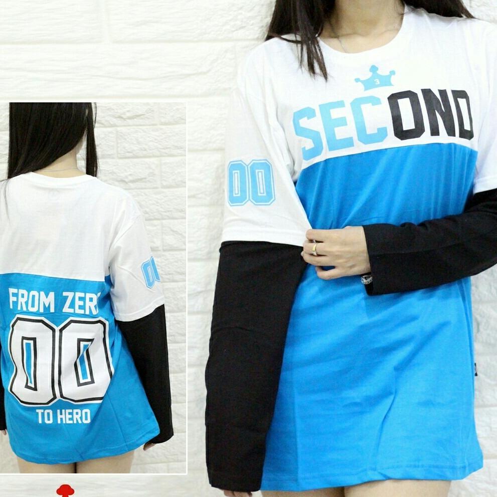 Kaos LP “FX SECOND 00” Lucu Baju Pria Dan Wanita Catoon Combad Baju Santai Murah Keren 2018