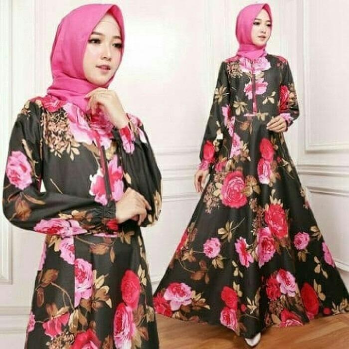 Kenzmal Maxi Gamis Dress Muslim Emiliana Untuk Pesta - Tersedia 4 Warna