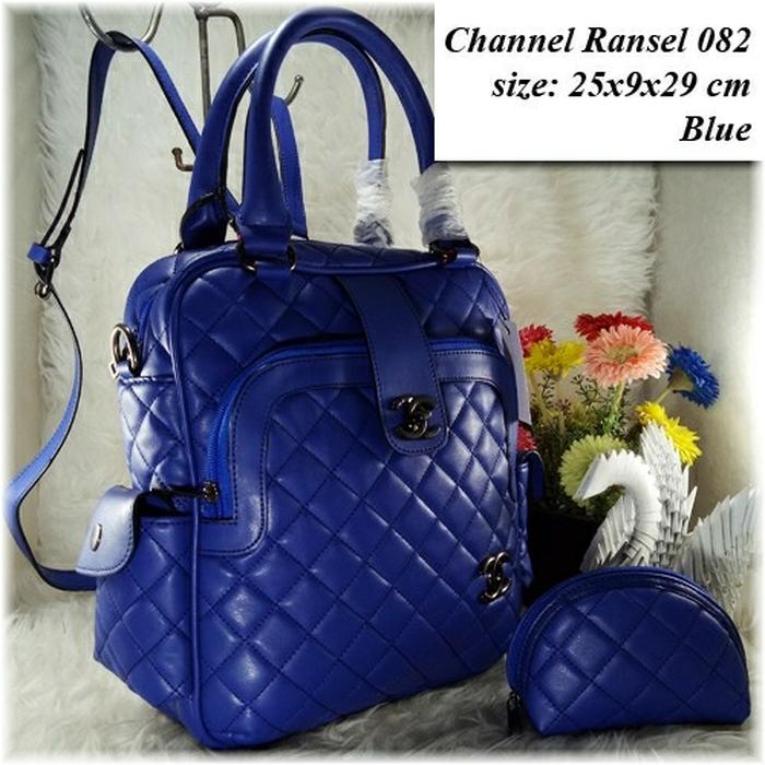 Tas Fashion Wanita Chanel Ransel 082 Set Dompet Backpack - 96YkUC ...