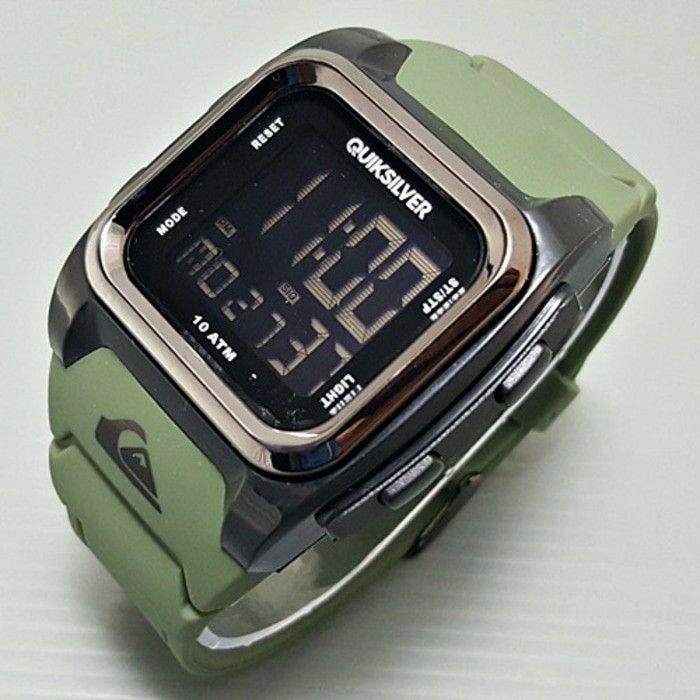 Jam tangan pria/cowok Quiksilver lavia rubber green
