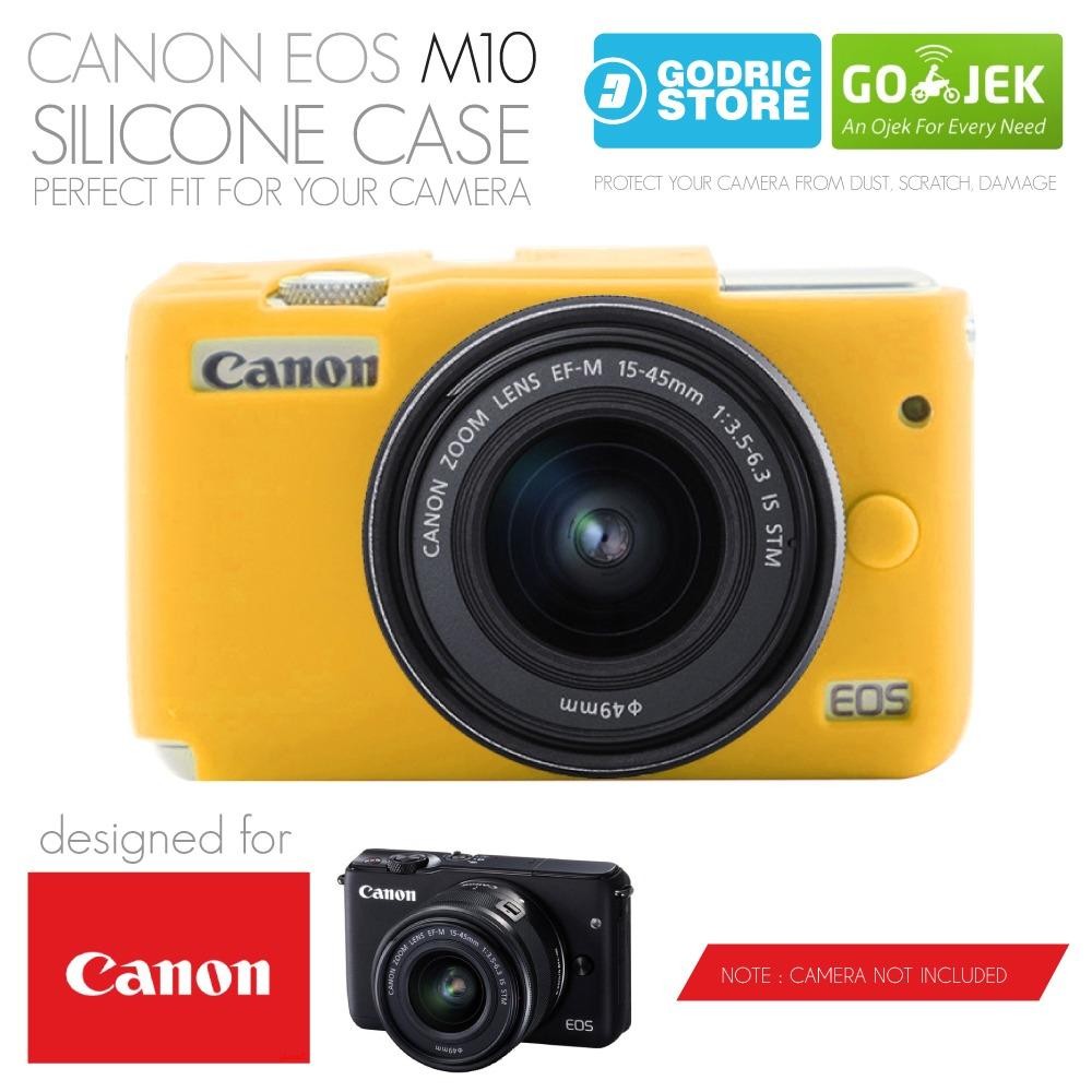 Godric Silicone Canon EOS M10 Silikon Case / Sarung Silicon Kamera Mirrorless - Kuning