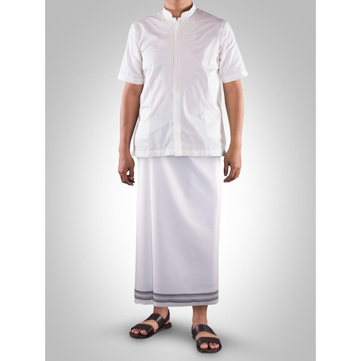 Sarung Tenun Mangga GOLD Motif Kembang 1 Pcs ( Random )