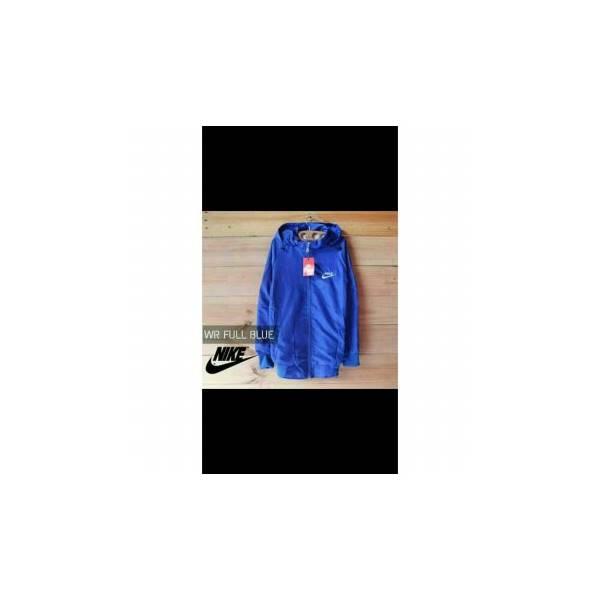 JAKET PARASUT / RUNNING / WINDRUNNER NIKE BIRU (Dalam Puring)