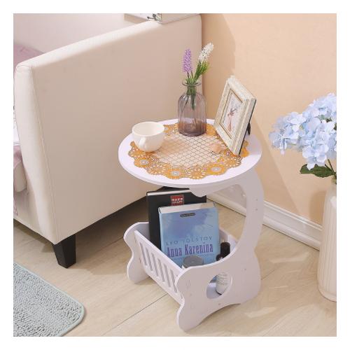 MH515 Small Round Coffee Table / Meja Ngopi Bulat samping sisi