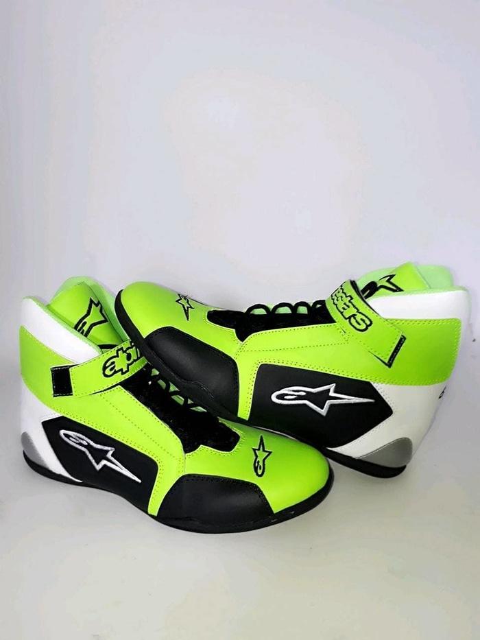 Sepatu Drag Hijau Stabilo / Sepatu Drag Alpinestar Stabilo