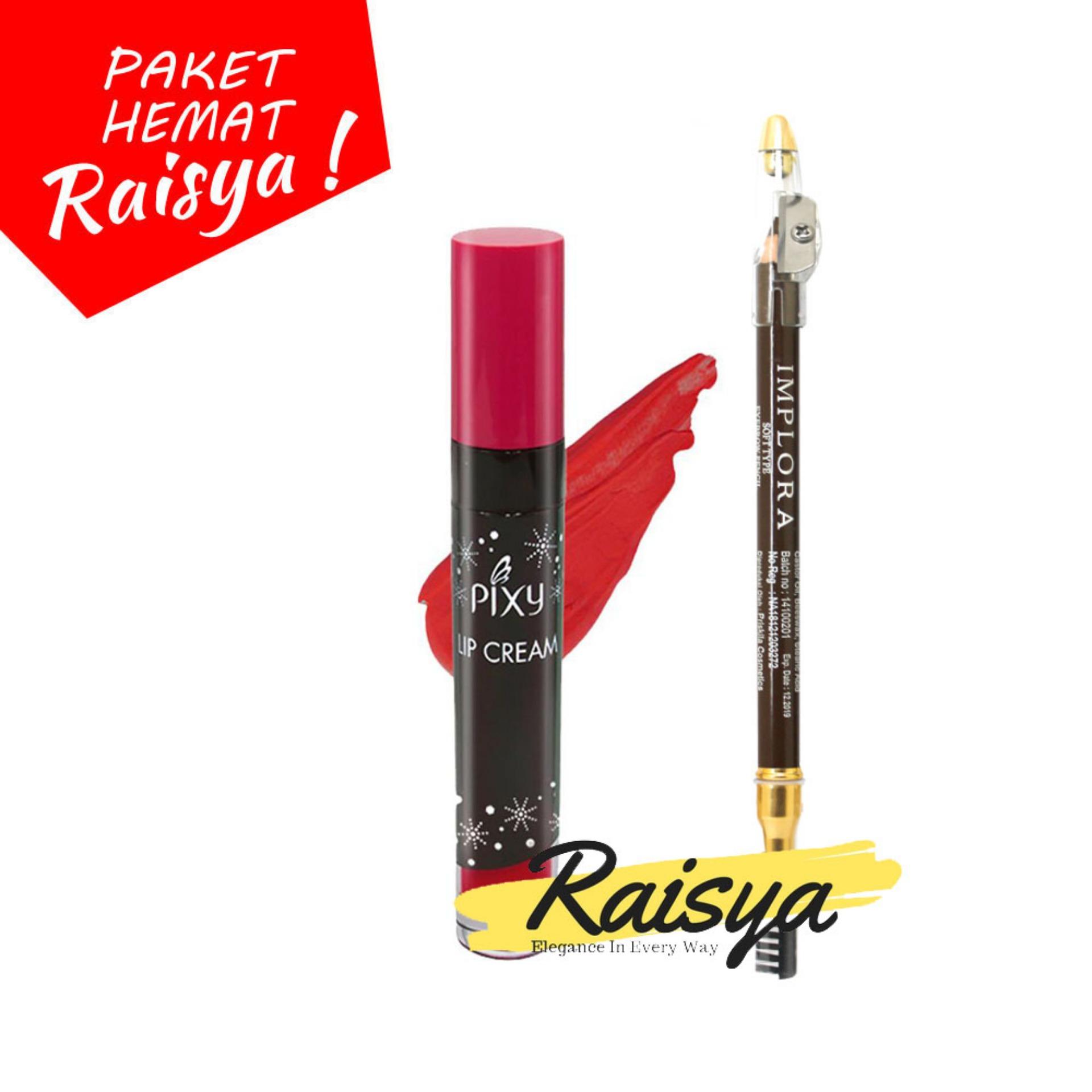 Pixy Lip Cream No. 02 Party Red Free Implora Pensil Alis Coklat Resmi BPOM