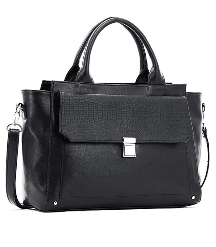 TAS SELEMPANG WANITA SOPHIE MARTIN AGAFON T3938B5 HITAM KERJA KULIT A