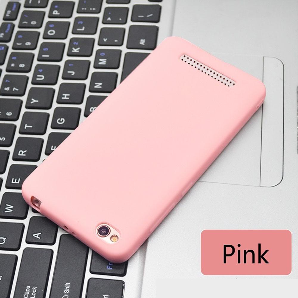 Lize Case Xiaomi Redmi 5A Rubber Silicone Anti Glare Skin Back Case / Silikon Xiaomi Redmi 5A / Jelly Case / Ultrathin / Soft Case Slim Pink Matte Xiaomi Redmi 5A / Casing Hp / Baby Skin Case - Pink / Pink Muda