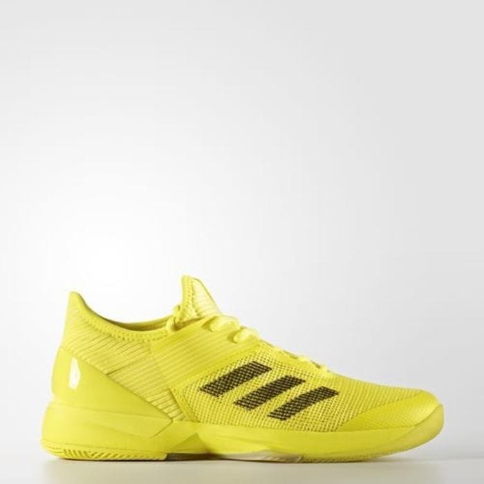 Sepatu Tennis Adidas Adizero Ubersonic 3 - Yellow/Black Original