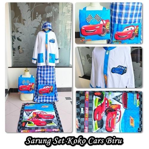 Sarung Koko Cars Biru (Size L)
