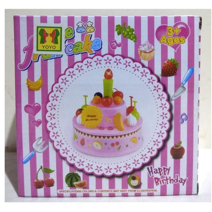 Mainan Anak - The Fruit Cake Kue Ulang Tahun Potong / Kado Anak .
