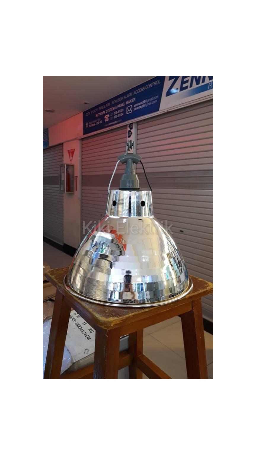 Kap Lampu Gantung Industri Kilap Diameter 30 cm + Fitting E27 MURAH!!