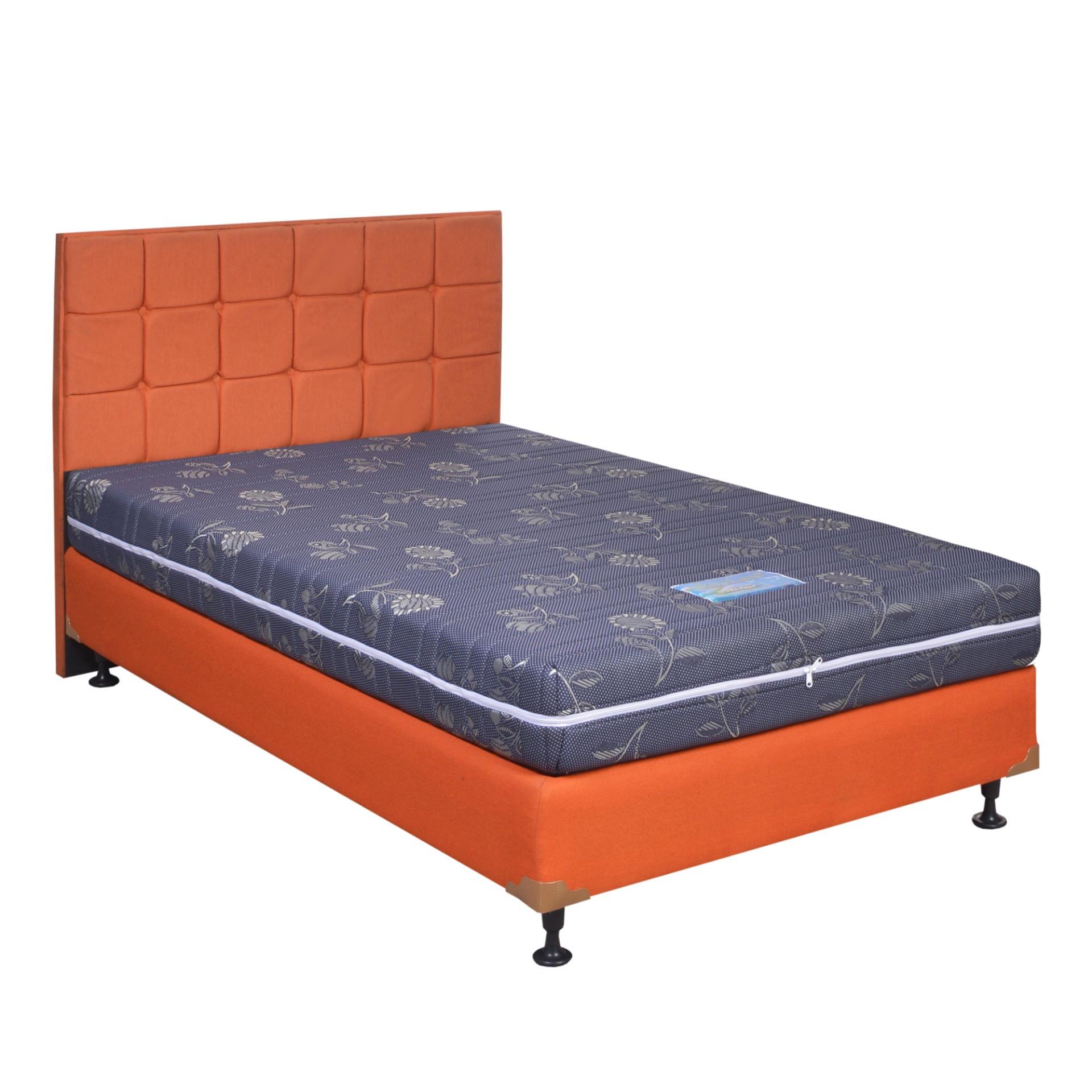 Saveland Kasur Busa Ultra Super Rebounded Biru (25 Cm) Size 100 x 200 HB Sydney Sweet Orange - Fullset - Khusus Jabodetabek