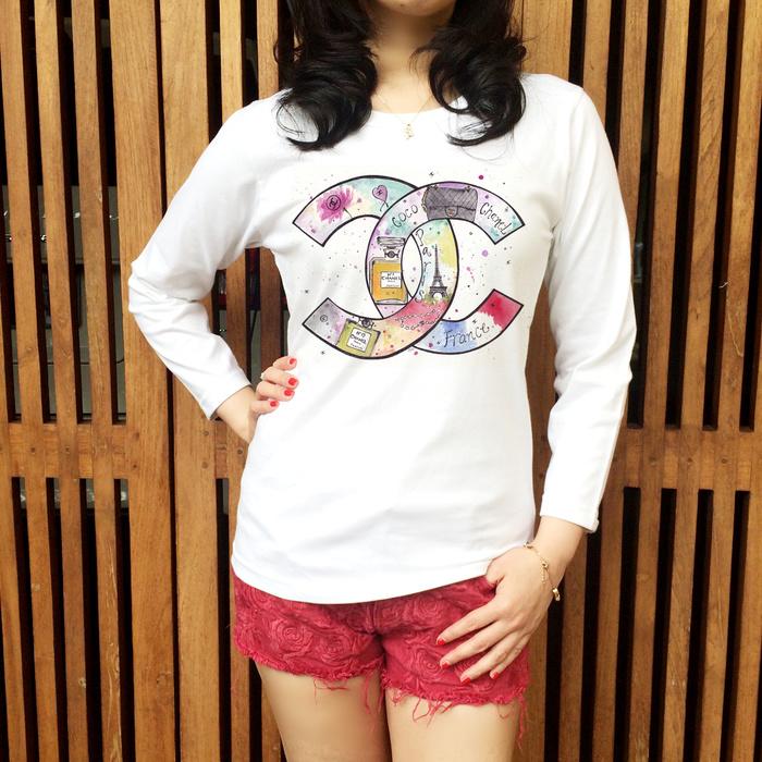 Kaos Chanel Dreamy White