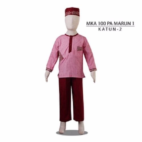 MKA100PAMarun1(8-10tahun) koko anak bandung bahan katun balita berkual