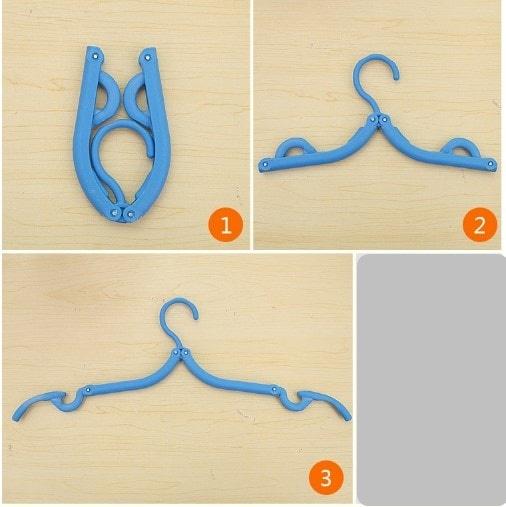 TOKO49 - Gantungan Lipat Portabel Baju Kaos Tali Tipis Portable Hanger Januari 2019 - 4 TOKO49 - Gantungan Lipat Portabel baju kaos tali tipis Portable Hanger - 4