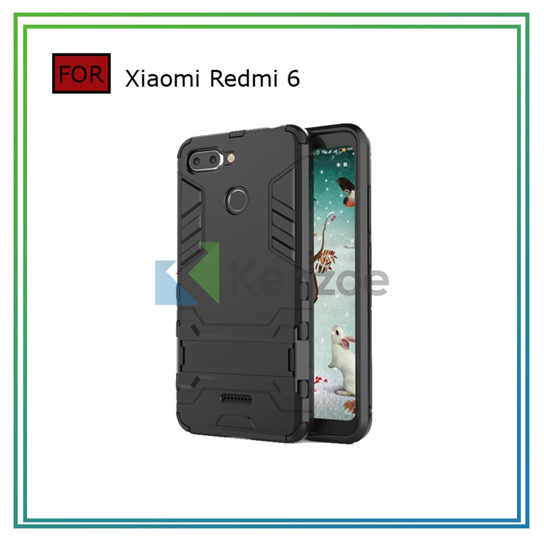 Kenzoe Transformer Rugged Kickstand Slim Armor Hardcase For Xiaomi Redmi 6