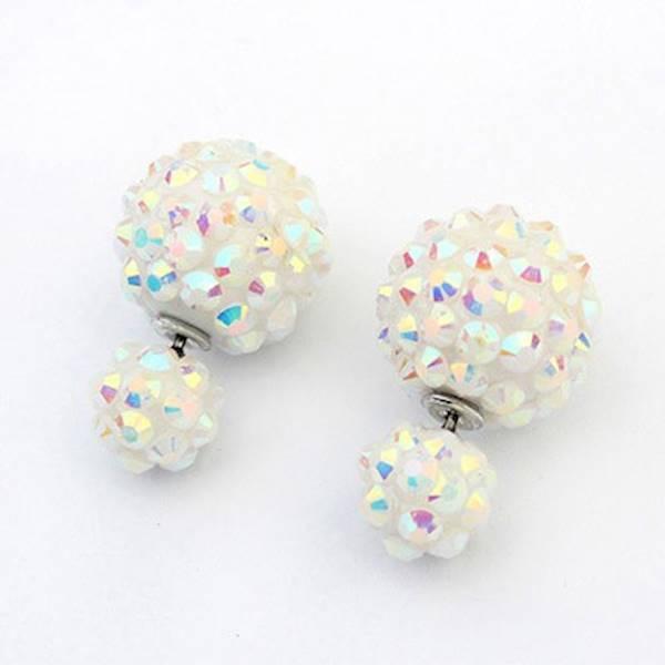 Anting Korea Dior Stud White Cantik Lucu