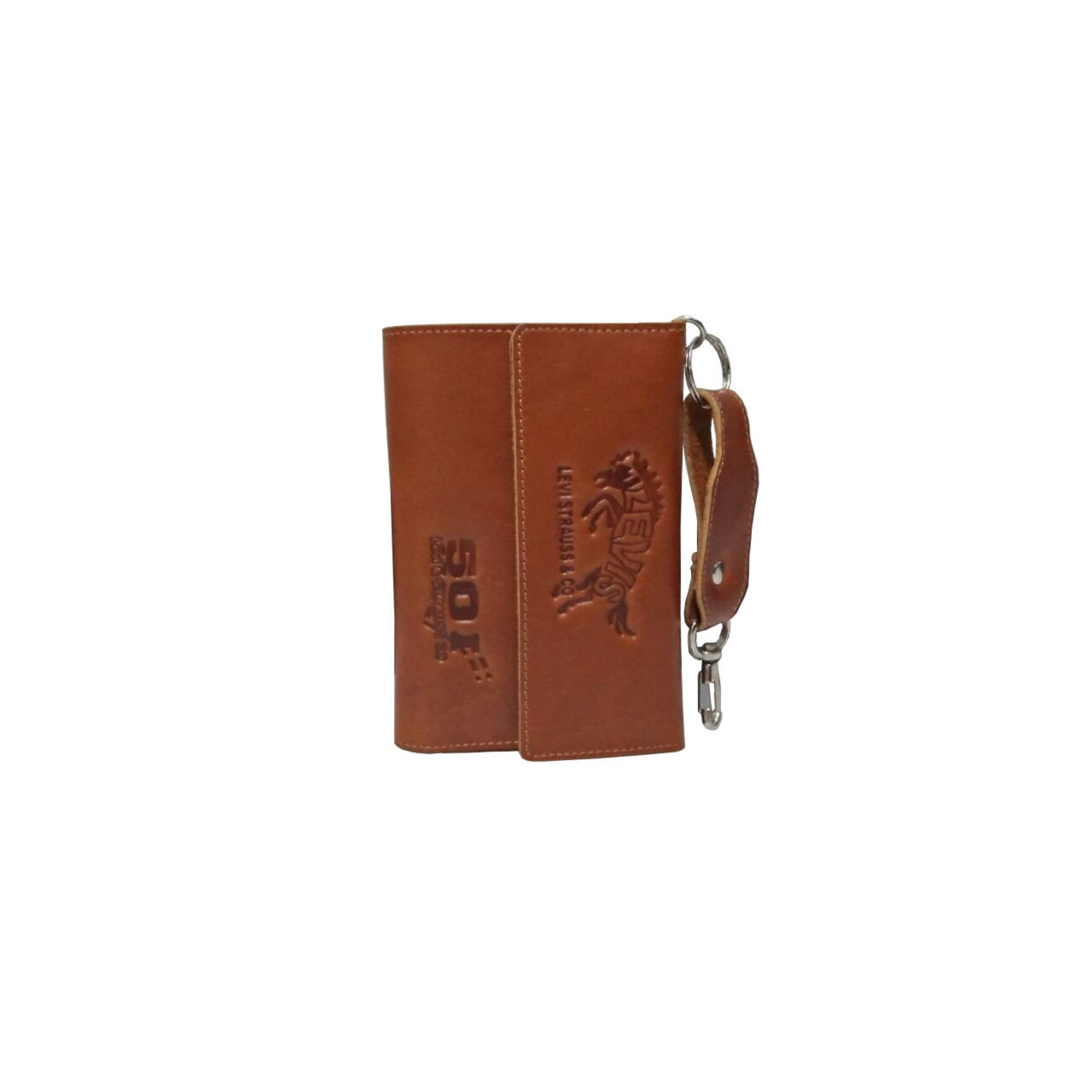 Fianabila Dompet 100% Kulit Asli Pria Men Wallet - Coklat - Kulit Asli - SI H71 BROWN