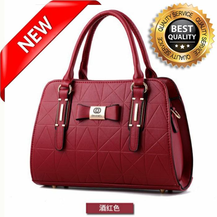 Tas wanita import chanel handbag tas bahu tas selempang 044 merah